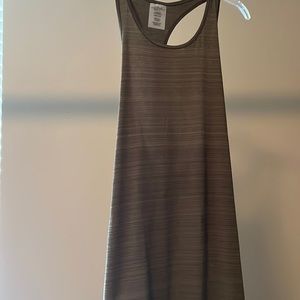 Olive green workout tank- extra long length